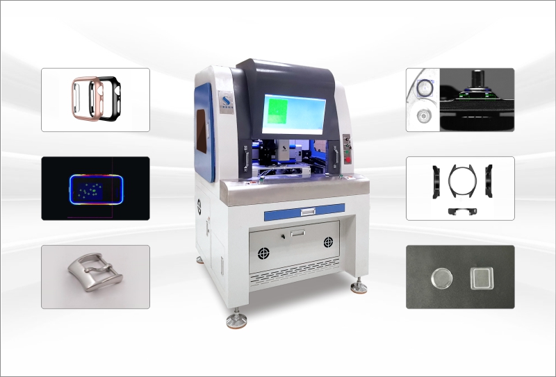 Smartwatch metal and plastic structural parts inspection