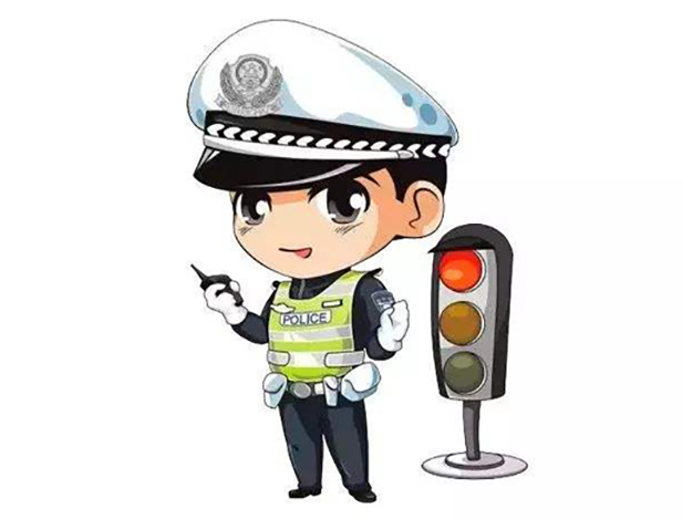 The first robot traffic police on duty in Handan