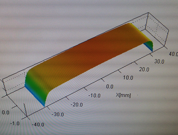 Cell phone cover glass flatness warpage inspection